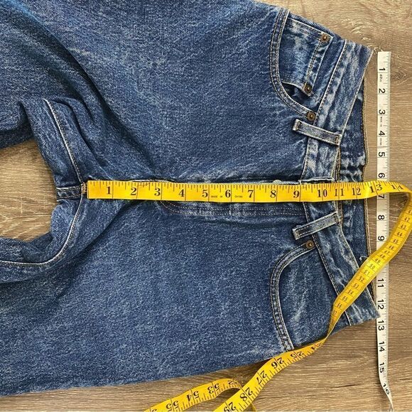 Levi's 70s vtg 17501 501 stone wash high waisted button fly tapered leg jeans - Picture 8 of 9